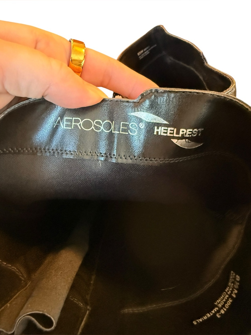 Aerosoles | Black Knee High Kitten Heel Buckle Boots Women’s 8.5 - Picture 6 of 7